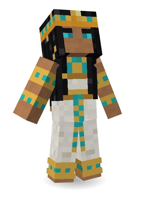 Cleopatra Minecraft skin in 3D