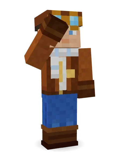 Cloud Aviator Minecraft skin in 3D