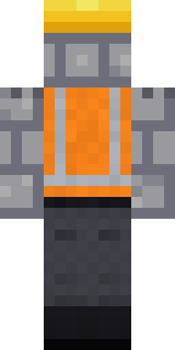 Concrete Builder Minecraft skin, back view