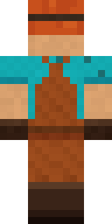 Copper Engineer Minecraft skin, back view