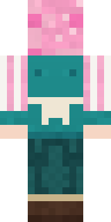 Cotton Candy Vendor Minecraft skin, back view