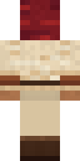 Crimson Desert Nomad Minecraft skin, back view