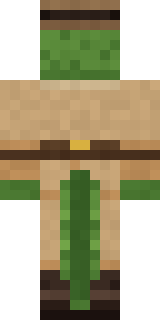 Crocodile Detective Minecraft skin, back view
