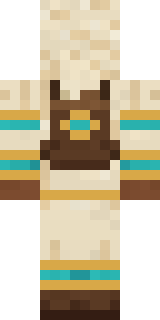 Desert Cartographer Minecraft skin, back view