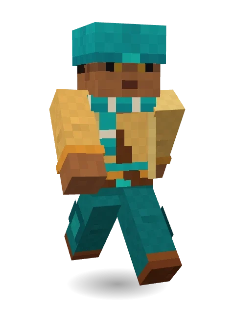 Desert Nomad Minecraft skin in 3D