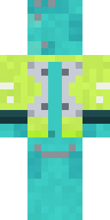 Dragonfly Courier Minecraft skin, back view