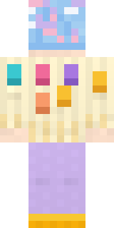 Easter Egg Sweater Minecraft skin, back view