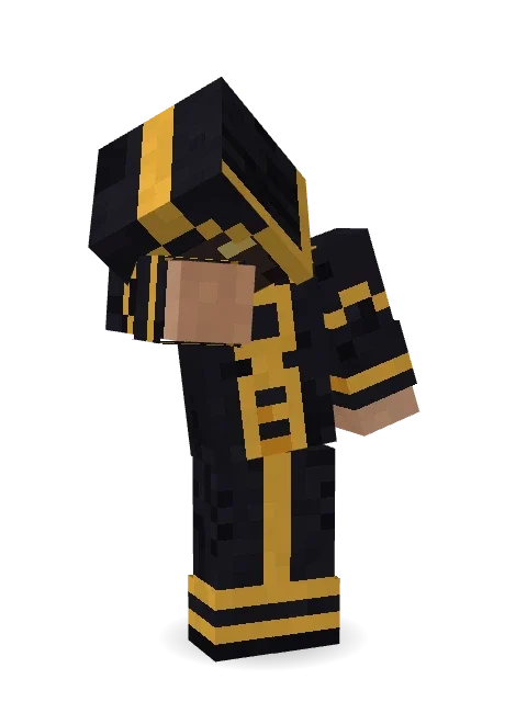 Eclipse Priest Minecraft skin in 3D
