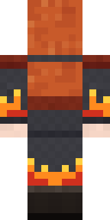 Ember Battle Mage Minecraft skin, back view