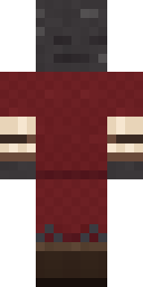Ember Librarian Minecraft skin, back view