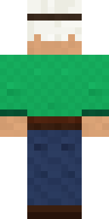 Emerald Alchemist Minecraft skin, back view