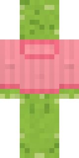 Emotional Support Pickle Minecraft skin, back view