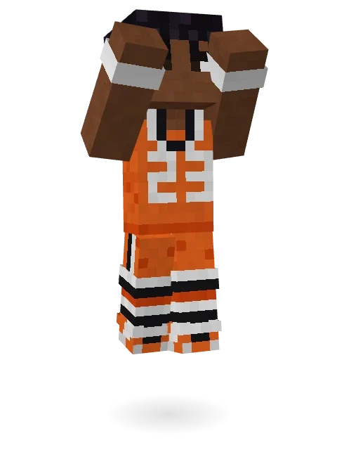 Fast Break Baller Minecraft skin in 3D