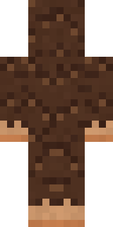 Forest Bigfoot Minecraft skin, back view