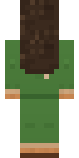 Forest Druid Minecraft skin, back view