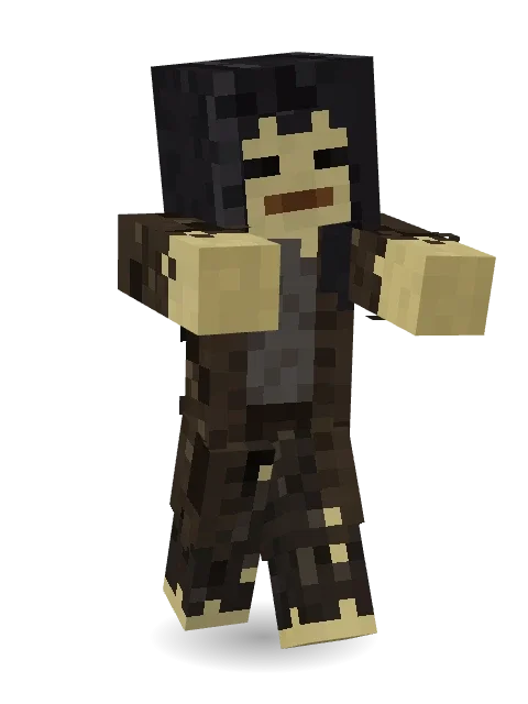 Frankenstein’s Creature Minecraft skin in 3D