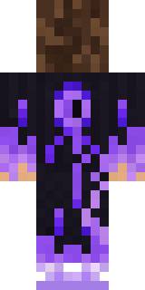 gamer Black Void drip hoodie Minecraft skin, back view