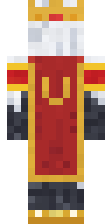 Ghost King Minecraft skin, back view