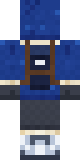 Glacier Explorer Minecraft skin, back view