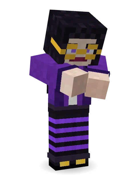 Gothic Librarian Minecraft skin in 3D