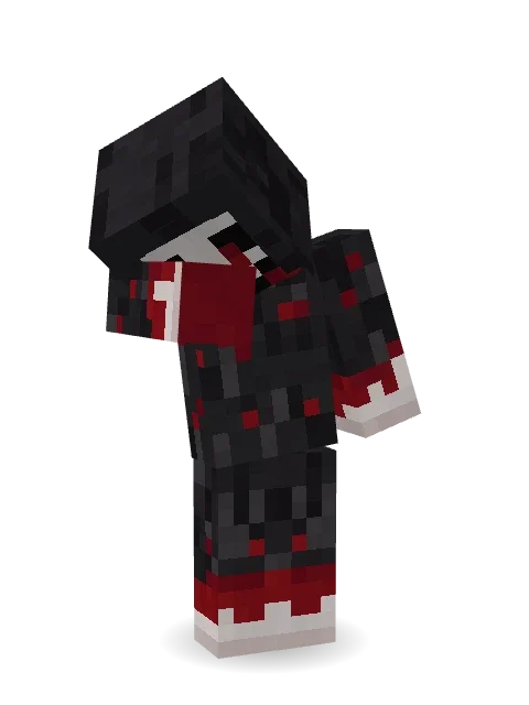 Grinning Shade Minecraft skin in 3D