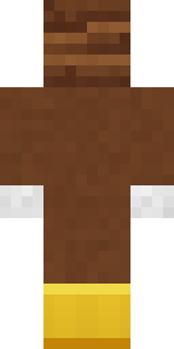 Happy Poop Minecraft skin, back view