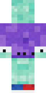 Haunted Bowling Champion Minecraft skin, back view