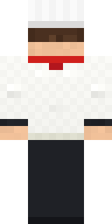 Head Chef Minecraft skin, back view