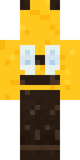 Honey Bee Minecraft skin, back view