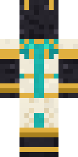 Jackal Priest Minecraft skin, back view