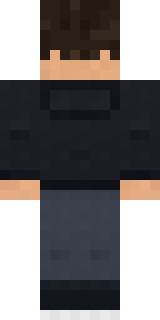 Late Night Gamer Minecraft skin, back view