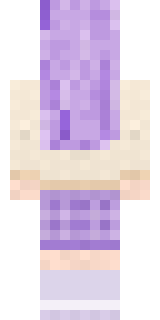 Lavender Daydream Minecraft skin, back view