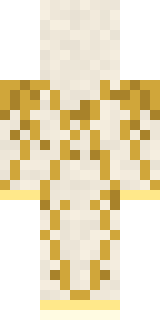 Light Elemental Minecraft skin, back view