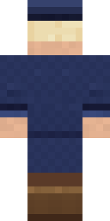 Lighthouse Keeper Minecraft skin, back view