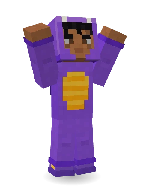Little Dragon Minecraft skin in 3D