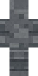 Low Battery Robot Minecraft skin, back view