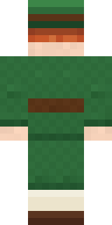 Lucky Leprechaun Minecraft skin, back view