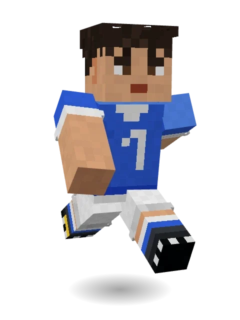 Midfield Maestro Minecraft skin in 3D