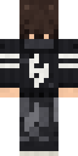 Midnight Hoodie Minecraft skin, back view