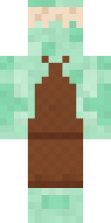 Mint Macaron Mascot Minecraft skin, back view