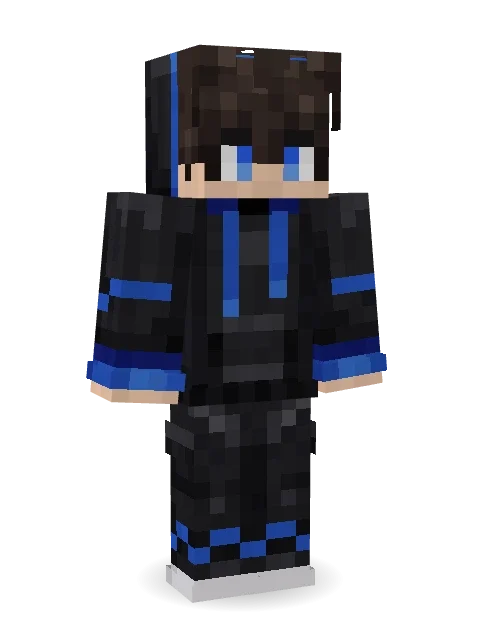 Modern Hoodie Minecraft skin in 3D