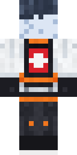 Mountain Rescue Medic Minecraft skin, back view