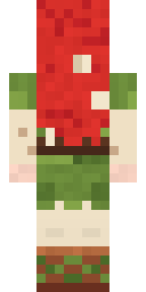 Mushroom Druid Minecraft skin, back view