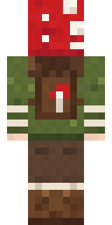 Mushroom Forest Ranger Minecraft skin, back view