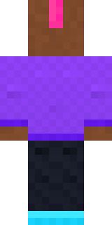 Neon DJ Minecraft skin, back view