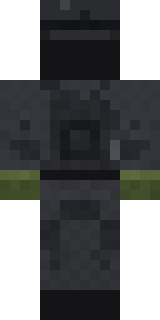 Night Ops Commando Minecraft skin, back view