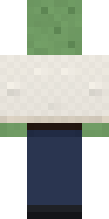Office Zombie Minecraft skin, back view