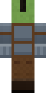 Orc Warrior Minecraft skin, back view