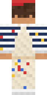 Paint Splash Minecraft skin, back view