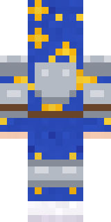 Pajama Knight Minecraft skin, back view